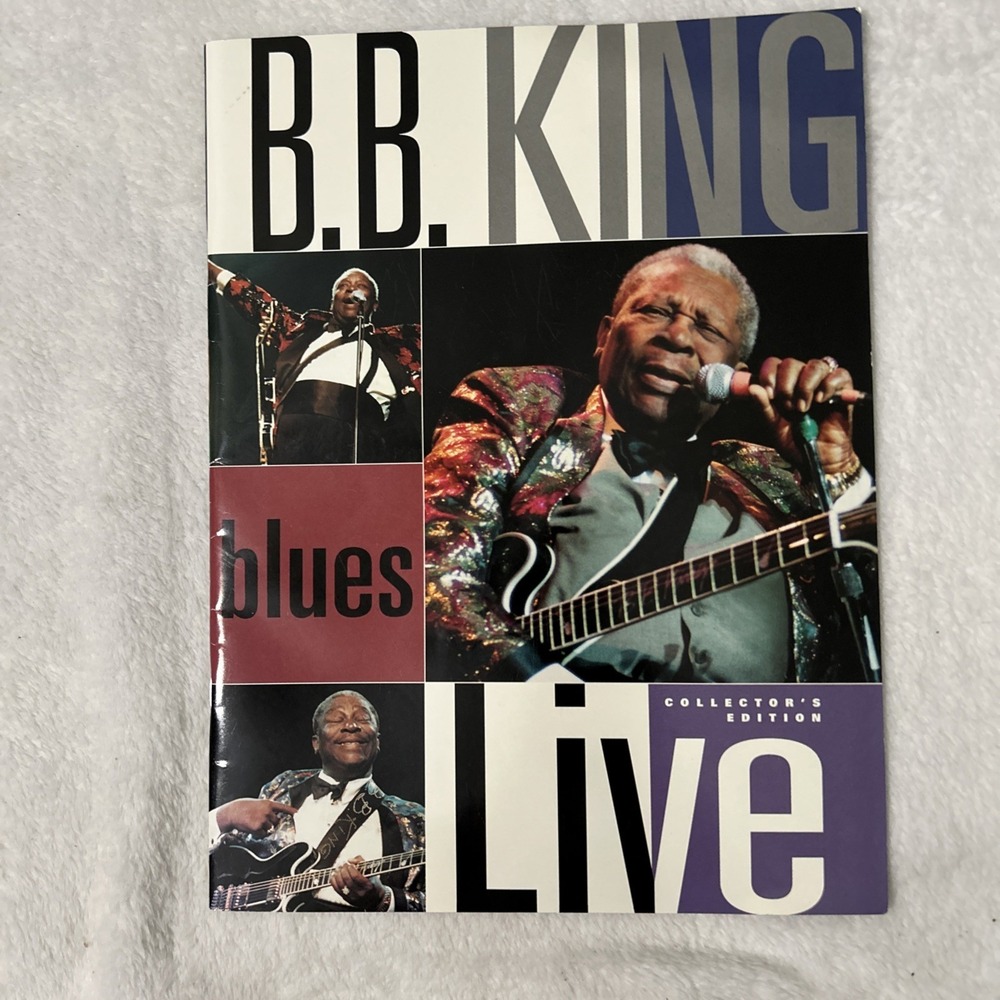 B.B. King Blues Live Collector's Edition Hardcover Photo Book MCA Records
